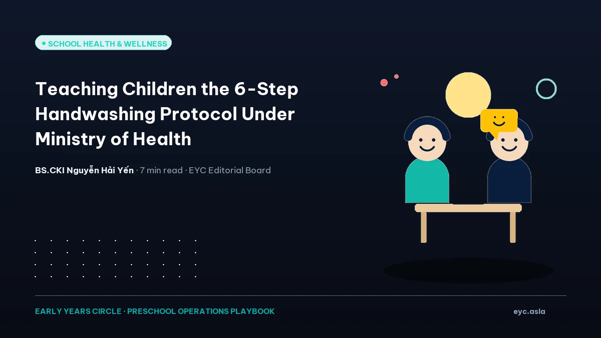Teaching Children the 6-Step Handwashing Protocol Under Ministry of Health