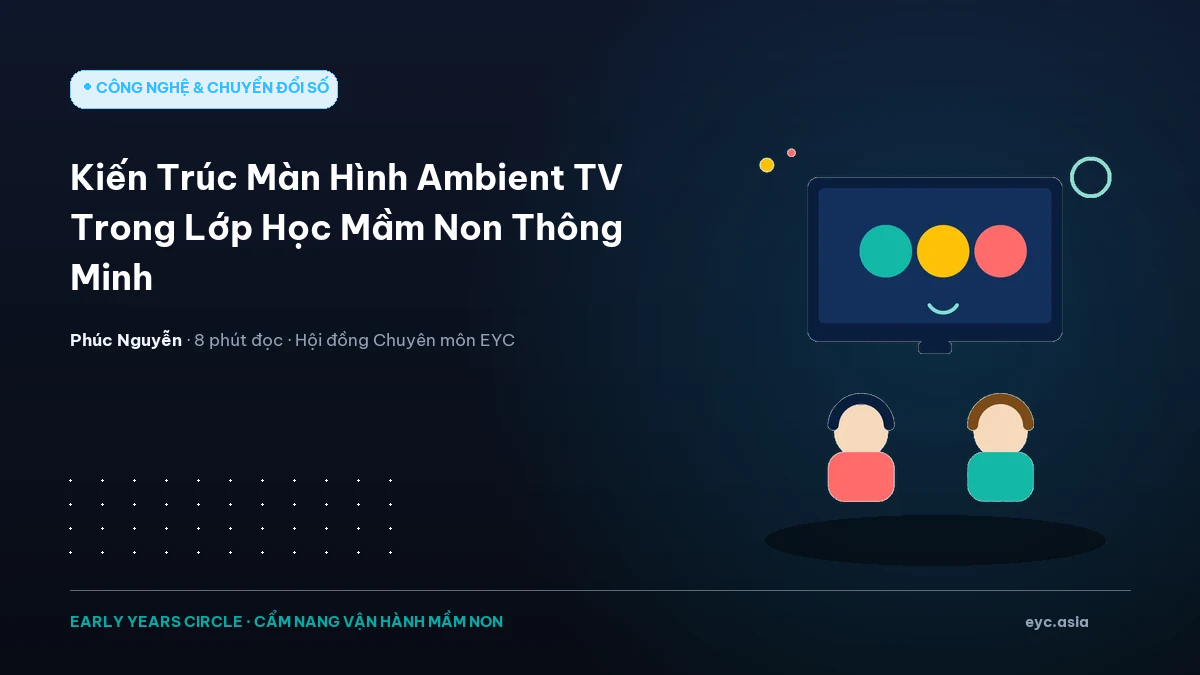 Kiến Trúc Màn Hình Ambient TV Trong Lớp Học Mầm Non Thông Minh