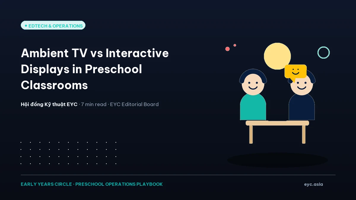 Ambient TV vs Interactive Displays in Preschool Classrooms