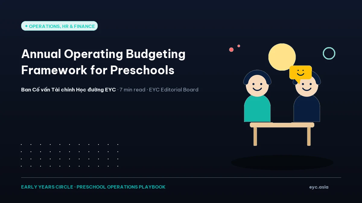 Annual Operating Budgeting Framework for Preschools