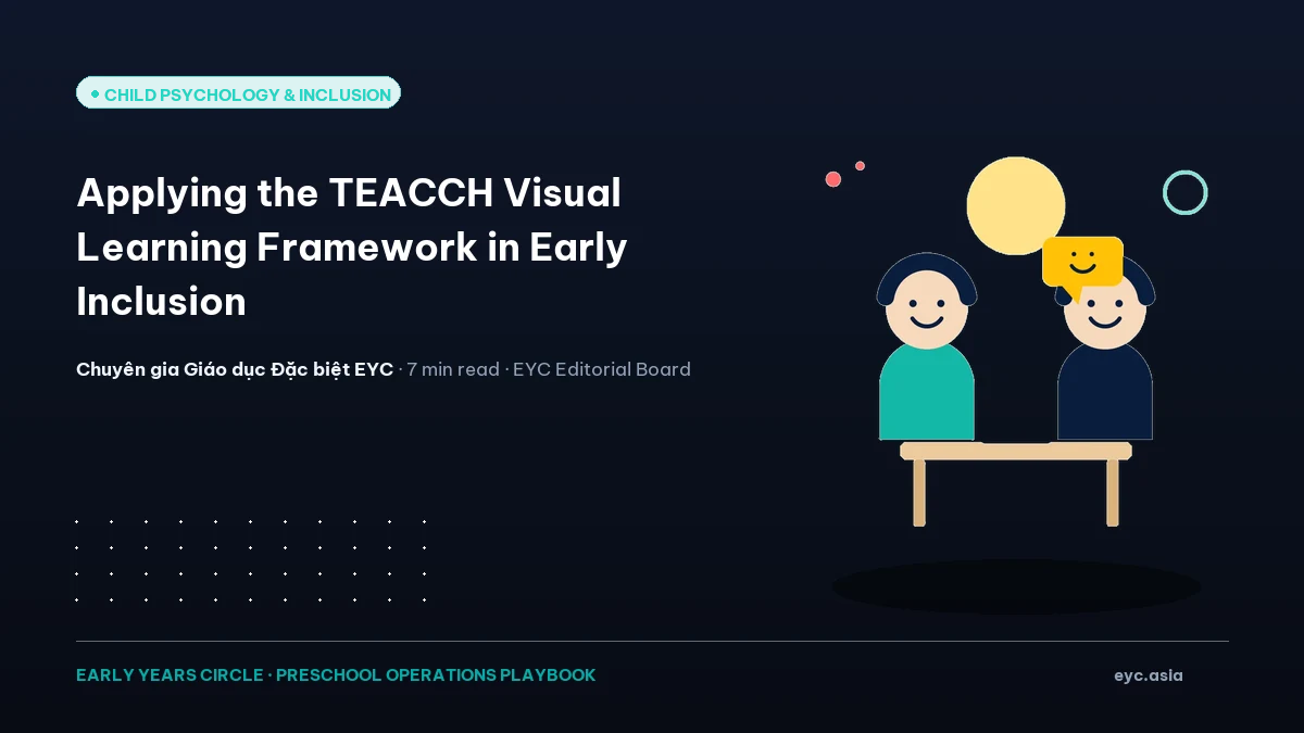 Applying the TEACCH Visual Learning Framework in Early Inclusion