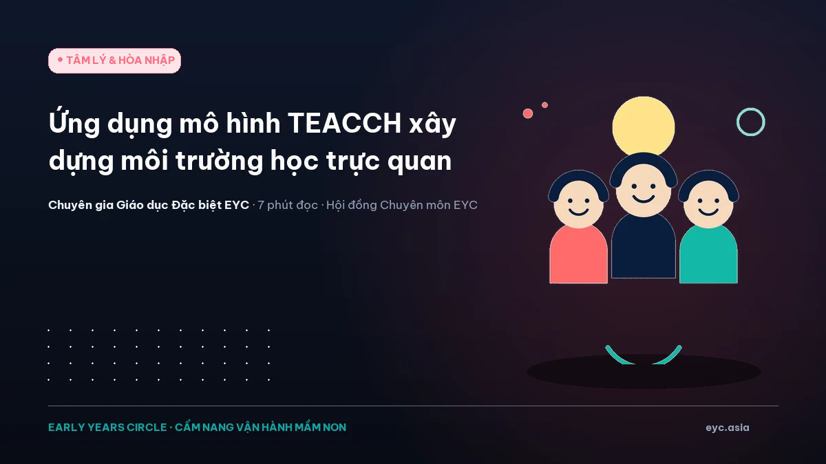 Ứng dụng mô hình TEACCH xây dựng môi trường học trực quan