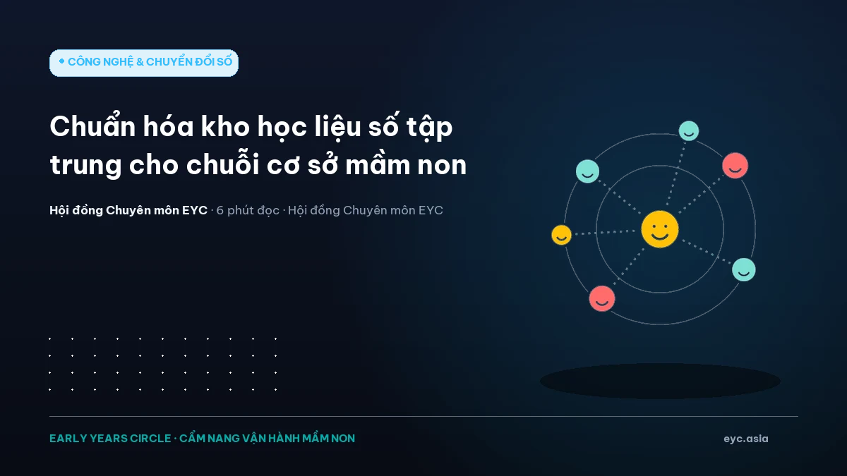 Chuẩn hóa kho học liệu số tập trung cho chuỗi cơ sở mầm non