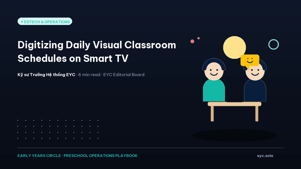 Digitizing Daily Visual Classroom Schedules on Smart TV