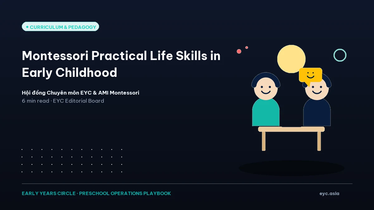 Montessori Practical Life Skills in Early Childhood