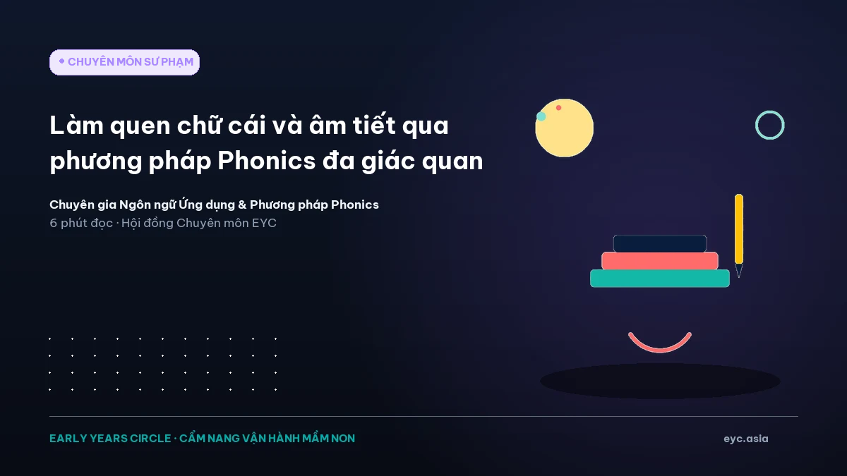 Làm quen chữ cái và âm tiết qua phương pháp Phonics đa giác quan