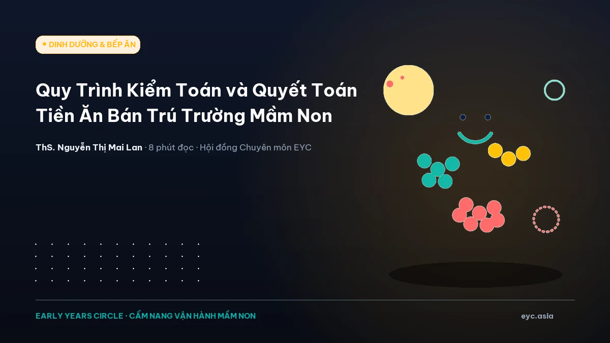 Quy Trình Kiểm Toán và Quyết Toán Tiền Ăn Bán Trú Trường Mầm Non