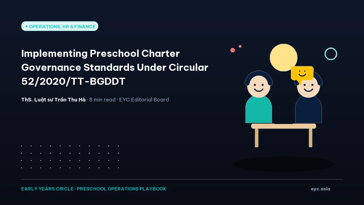 Implementing Preschool Charter Governance Standards Under Circular 52/2020/TT-BGDDT