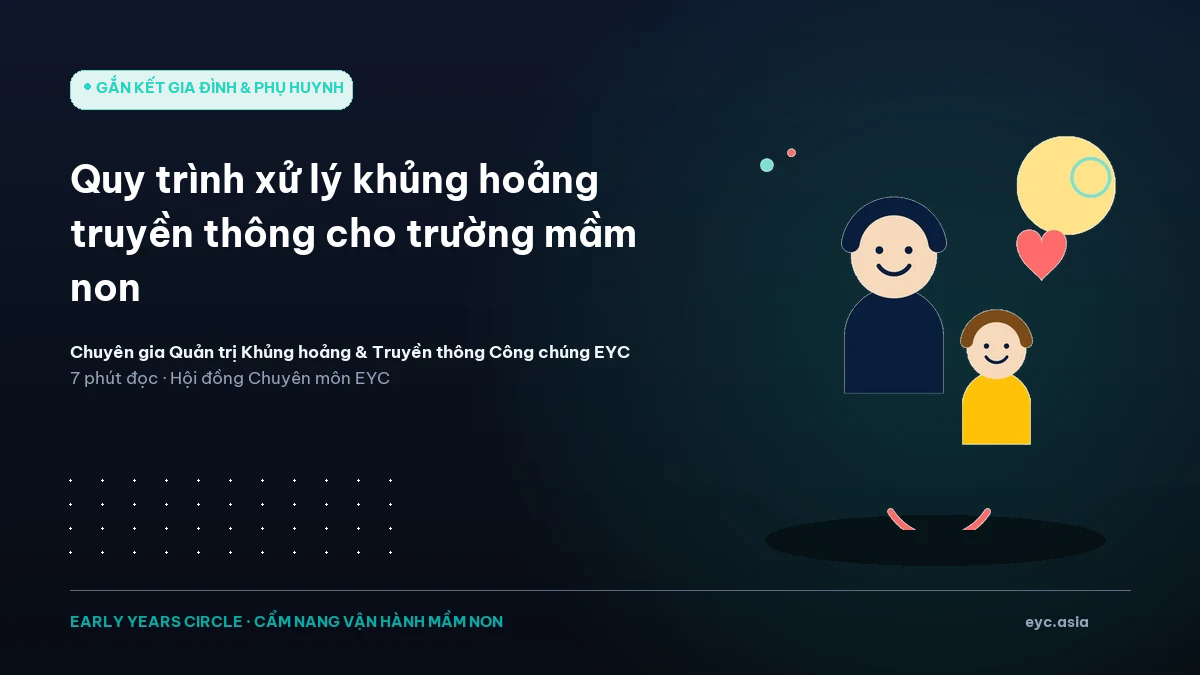 Quy trình xử lý khủng hoảng truyền thông cho trường mầm non