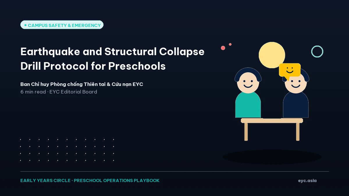 Earthquake and Structural Collapse Drill Protocol for Preschools