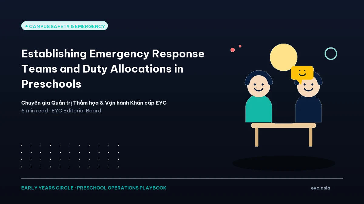 Establishing Emergency Response Teams and Duty Allocations in Preschools
