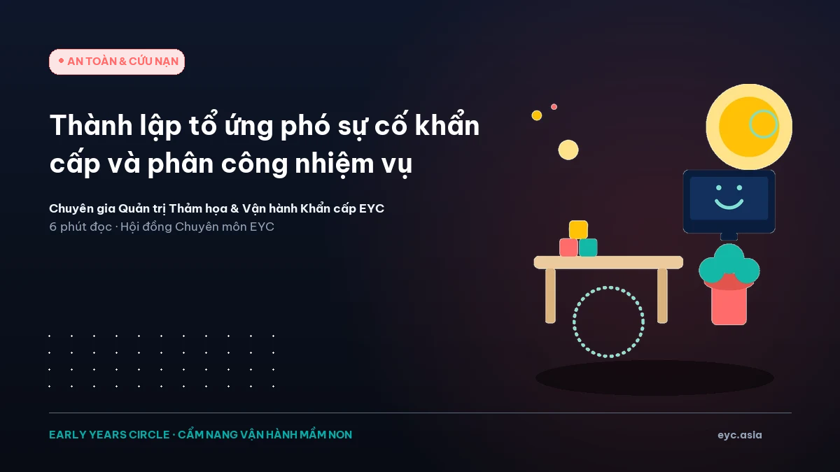 Thành lập tổ ứng phó sự cố khẩn cấp và phân công nhiệm vụ