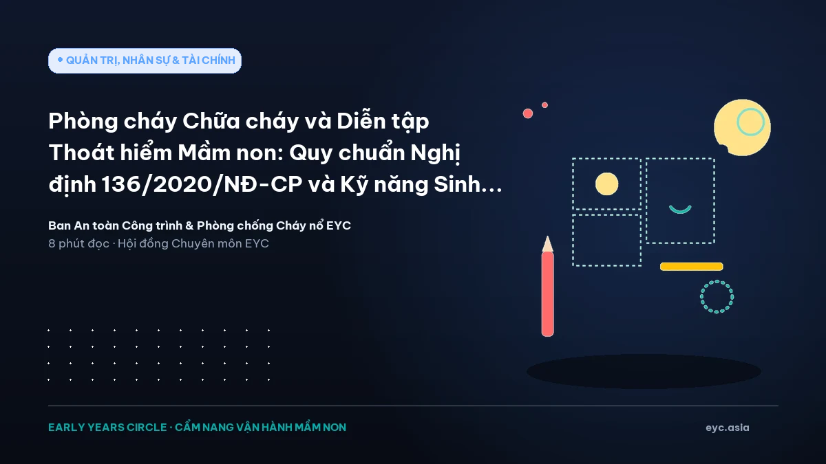 Phòng cháy Chữa cháy và Diễn tập Thoát hiểm Mầm non: Quy chuẩn Nghị định 136/2020/NĐ-CP và Kỹ năng Sinh tồn