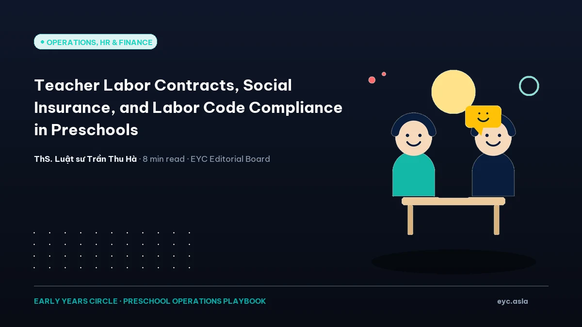 Teacher Labor Contracts, Social Insurance, and Labor Code Compliance in Preschools