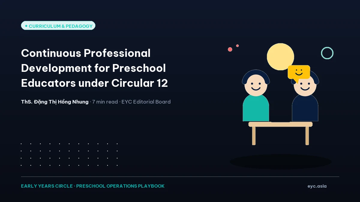 Continuous Professional Development for Preschool Educators under Circular 12