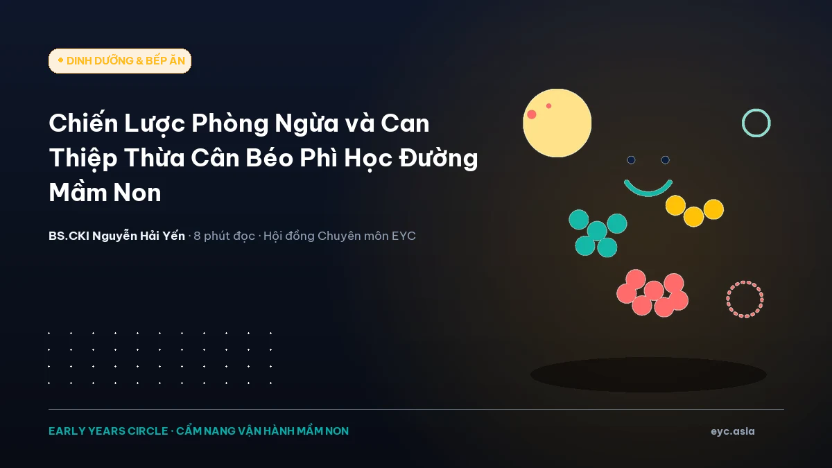 Chiến Lược Phòng Ngừa và Can Thiệp Thừa Cân Béo Phì Học Đường Mầm Non
