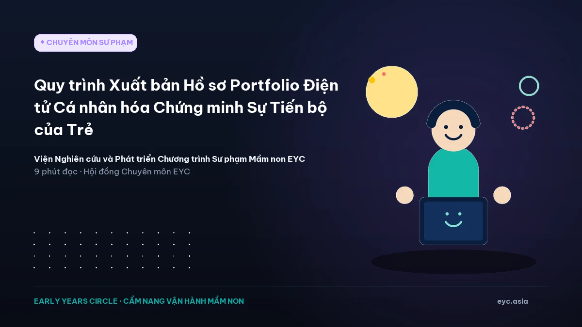 Quy trình Xuất bản Hồ sơ Portfolio Điện tử Cá nhân hóa Chứng minh Sự Tiến bộ của Trẻ